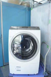 SHARP　シャープ　ドラム式電気洗濯乾燥機　ES-A200-WL　左開き　2016年製　輸送ボルト有