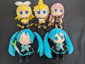 ※○M-229/ボーカロイド系ぬいぐるみ５点セット ねんどろいどぷらす はちゅねみく/初音ミク/巡音ルカ/鏡音レン/鏡音リン/1円～