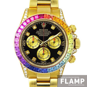 ROLEX ロレックス コスモグラフ デイトナ 116528ベース 116598RBOW レインボーカスタム 18K YG 腕時計 【中古】