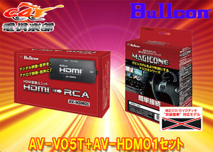 【取寄商品】BullconマジコネAV-V05T+AV-HDM01カムリ70系ディスプレイオーディオ(CD/DVDデッキ無し車)用HDMI入力追加VTRハーネスセット