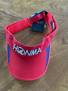 本間ゴルフ HONMA ホンマ sun visor サンバイザー RED 赤 ゴルフサンバイザー 帽子 GOLF レッド 日除け