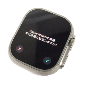 1円 Apple Watch Ultra GPS+Cellularモデル 49mm A2684 MQFR3J/A スターライト スマートウォッチ 本体