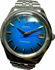 Y 希少 ブルグラ OMEGA オメガ シーマスター ブルーグラデーション メンズ 自動巻き デイト アンティーク 時計 62239334