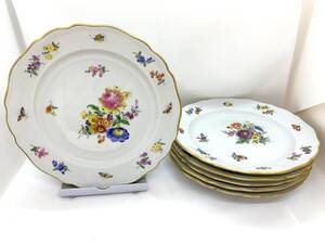 (SM2850)マイセン MEISSEN ベーシックフラワー プレート 花 フラワー 金彩 ドイツ 食器