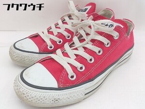 ◇ CONVERSE 品番記載なし ALL STAR オールスター ローカット スニーカー シューズ サイズ23.5cm レッド レディース