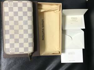 ★★★★【中古】LOUIS VUITTON ルイ・ヴィトン ジッピーウォレット N41660 財布 ダミエ/アズール