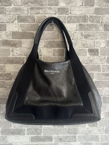 BALENCIAGAバレンシアガレザートートバッグブラック