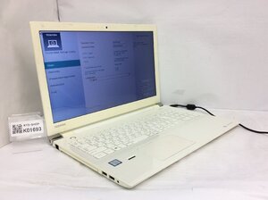 ジャンク/ TOSHIBA dynabook T55/DW PT55DWP-BJA2 Intel Core i3-7100U メモリ8.19GB ストレージ無し 【K01693】