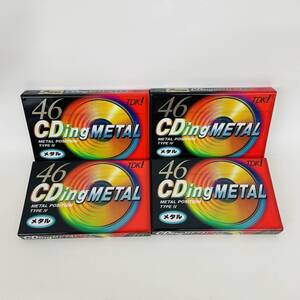 4本セット CDM-46G TDK カセットテープ メタル CDing ※ 2400010383502