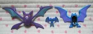 タカラトミー TOMY 立体ポケモン図鑑 アドバンスジェネレーション 第5集 フィギュア 3体 ズバット/ゴルバット/クロバット　@初期製品