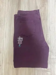 stussy purple denim bootleg