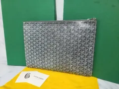 【雷市場（ポンジャン）商品韓国直送】 Goyard(ゴヤール) セナ クラッチ グレー GM