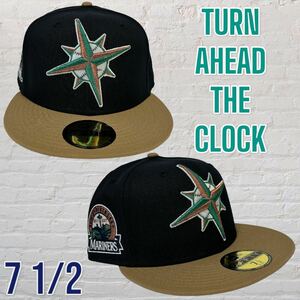 新品71/2 TURN A HEAD THE CLOCK 海外限定ニューエラ　シアトル・マリナーズ　59FIFTY ターンアヘッドザクロック　NEW ERA