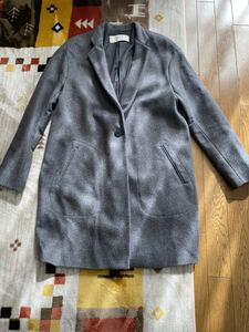 ザラ　ZARA チェスターコート グレー　M