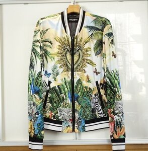 DOLCE&GABBANA ドルチェ&ガッバーナ ボンバー ジャケット トラックパンツ セットアップ トロピカル メンズ 衣類 中古【質屋出品】