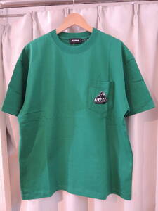 X-LARGE エクストララージ XLARGE EMBROIDERY SLANTED OG S/S POCKET TEE グリーン Lサイズ 人気品 送料\230~ 