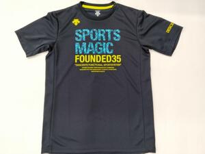 特価 デサント 130cm 半袖 練習着 紺 プラシャツ Tシャツ JR 子供 キッズ プラクティスシャツ スポーツ 運動 普段着 登校 通学 遊び