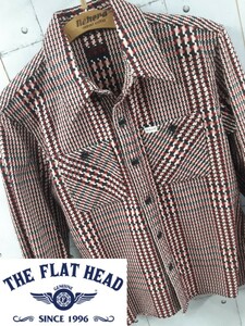 SALE！売り切り！FLAT HEAD R.J.B ヘビーネルシャツ 編み込み 織り ネルシャツ フラットヘッド シャツ FLATHEAD