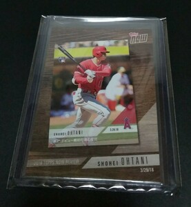 MLB 2019年topps now 大谷翔平(エンゼルス)2018 topps Now Review MLB デビュー戦初打席初安打！ No,TN-3。SHOHEI OHTANI 