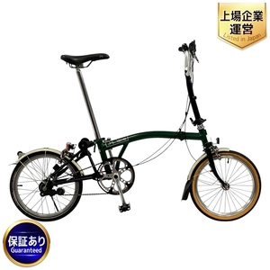 BROMPTON M3L 折りたたみ自転車 ミニベロ 2009年モデル 変速3段 16インチ グリーン系 ブロンプトン 自転車 中古 T9451225