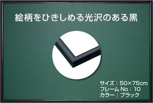 ブラック 50×75cm(パネルNo.10) アマゾン限定版 エポック社 【日本製】 アルミ製 パズルフレーム パネルマックスプラ