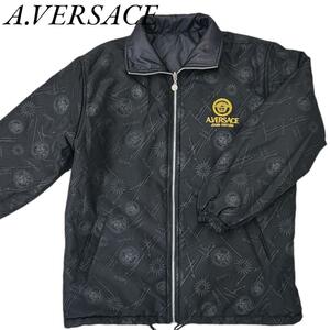 美品VERSACE ヴェルサーチェ ナイロンジャケット メデューサ ジャンパー ブルゾン リバーシブル 