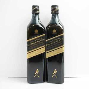 1円~【2本セット】JOHNNIE WALKER（ジョニーウォーカー）ダブルブラック 40％ 700ml X24L190008