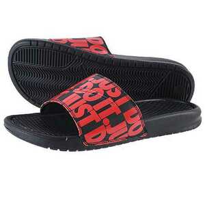 25㎝ ナイキ ベナッシ JDI プリント 黒/赤 631261-025 BENASSI JDI PRINT