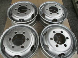 TOPY　19.5×6.75　6H　大型車用スチール245/70R19.5用　9R19.5用中古4本セット　増トン車　バス