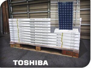 ■未使用品■TOSHIBA/東芝■240W■シリコン単結晶系/Sシリーズ■ソーラーパネル/太陽電池モジュール■10枚/SPR-240NE-WHT-J/185万/khhk854m