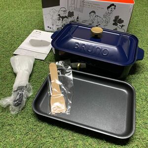 BN001 BRUNO ブルーノ コンパクトホットプレート BOE021 たこ焼き 平面 動作未確認 開封品 箱不良 未使用 展示品 ホットプレート