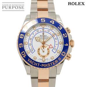 ロレックス ROLEX ヨットマスター2 コンビ 116681 ランダム番 ルーレット クロノグラフ メンズ K18PG 自動巻き Yacht Master 2 90244153