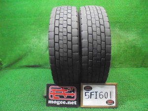 5FI601 AF4)) 送料無料 2023年製 地山 残溝13mm〜 265/60R22.5 143/140J ダンロップ DECTES SP680 SNOW 22.5インチ 2本セット ミックス