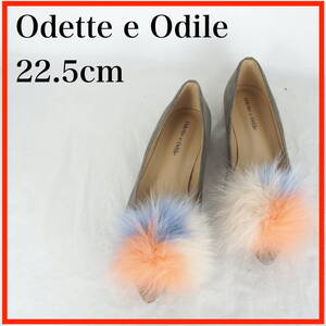 OK0003*Odette e Odile*オデットエオディール*レディースフラットシューズ*22.5cm*グレー系