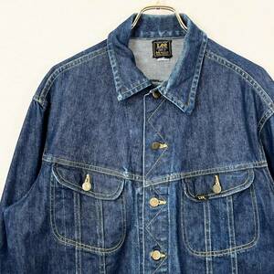 希少《 Big Size 44REG / Dark Indigo 》50s 60s 美品【 Lee 101-J ビンテージ インディゴ デニム ジャケット アメリカ製 101 】