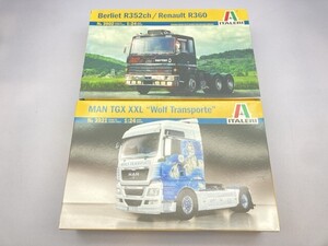 イタレリ 1/24 BERLIET 352ch/RENAULT R360 6x4 など 自動車プラモデル まとめて/未開封 [36-2372]