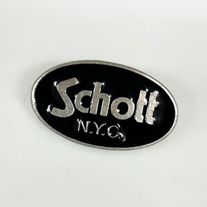 Schott ピンバッジ ショット ライダース ヴィンテージ 1990s ピンズ ビンテージ ロゴ 革ジャン ニューヨーク N.Y.C 古着 アメカジ