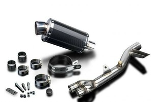 DELKEVIC スリップオンカーボンオーバルマフラー★HONDA NT700V DEAUVILLE 2006-2015 225mm KIT03DX