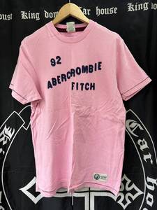 新品　未使用　Abercrombie&Fitch アバクロ　Ｔシャツ　ピンク　Ｌ　管理番号[145]