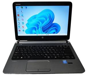 ★【驚速小型 HP ProBook 430 G2 i3-5010U 2.1GHz x4+8GB+SSD240GB 13.3インチノートPC】Win11/Office2021/WEBカメラ■D062118