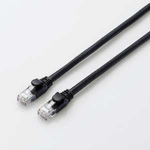 メール便発送 エレコム LANケーブル CAT6A スタンダード 3m ブラック LD-GPA/BK3