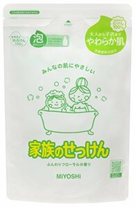 ミヨシ石鹸 ミヨシ 家族のせっけん 泡のボディソープ 詰替 550ml