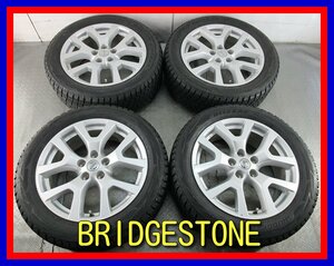 ■中古タイヤホイール■　NISSAN エルグランド 純正 18インチ 7J +40 5H 114.3 BRIDGESTONE DM-V2 225/55R18 98Q ST 激安 送料無料 J588