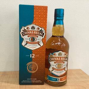 0395■　未開栓 CHIVAS REGAL UNITY CASK 12年 スコッチ ウイスキー フレンチ 700ml 40% 酒 洋酒 