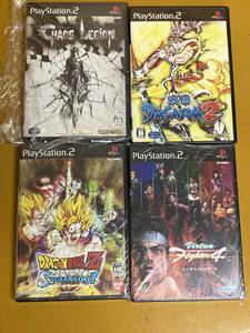 PS2-055 お得な4本セット！PS2 戦国BASARA2 & カオス レギオン & バーチャファイター4 特典付 & ドラゴンボールZ スパーキング！動作済