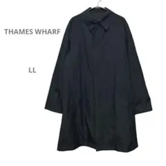 【THAMES WHARF】美品　ロングステンカラーコート　ビジネスコート　LL