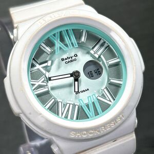 CASIO カシオ BABY-G ベビージー ネオンダイアルシリーズ BGA-161-2B 腕時計 クオーツ アナデジ 多機能 アイスブルー文字盤 動作確認済み