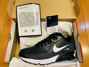 ★NIKE ブラック エアマックス 90 G 25cm AIRMAX GOLF 90★