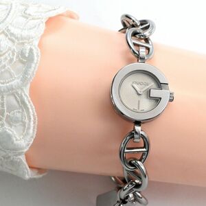 ヴィンテージ Gucciグッチ Charm Bracelet Cream Dial クォーツQUARTZ Watch Ref.107 $N45-65-5