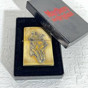 zippo 1999年 　Malboro the Original　 マルボロ 　カウボーイ 　ロデオ 　懸賞品　 オイルライター ゴールド 　箱付き　５２